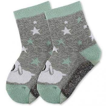 Sterntaler Air Stanley calze antiscivolo grigio/verde