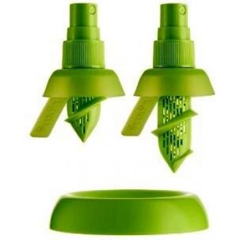 Zitrus‑Zerstäuber „Grün“ – 2‑teiliger Silikon-Set