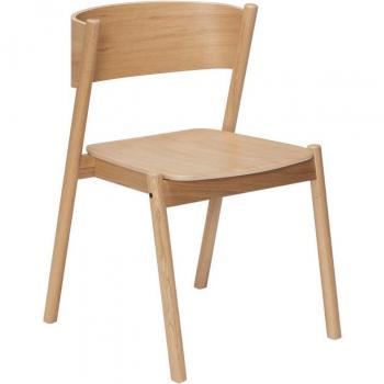 Oblique Chair Natural – Hubsch 331601 Model