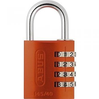 4‑Digit Orange Padlock (145/40) – Abus