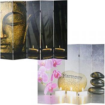 Buddha Paravento Divisore a Due Viste 180x200 cm