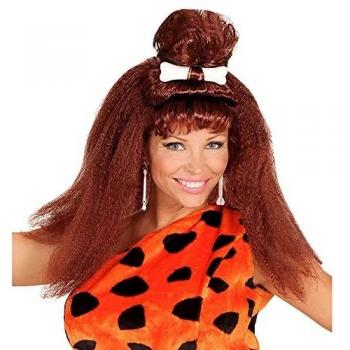 Parrucca da uomo delle caverne con osso in scatola