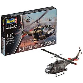 Kit de construction Revell Bell UH‑1H Gunship – couleur kaki
