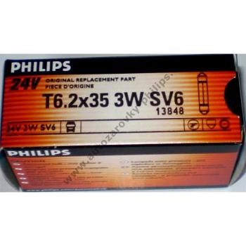Philips Festonlampe T6,2x35 13848CP 24V 3W