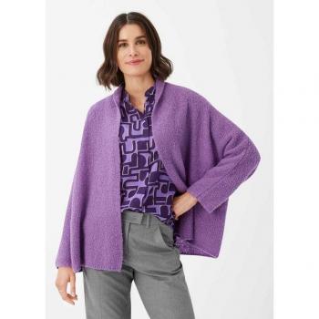 Damen-Strickjacke Brax Style TAYLOR – Größe 34, lila, Woll/Polyamid