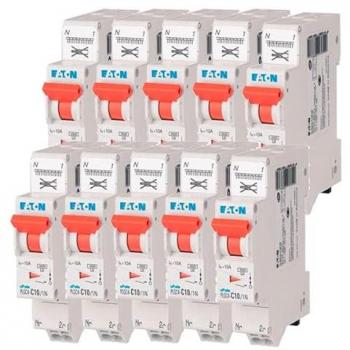 EATON disjoncteur 10A automatique 10 pièces Ph+N 4,5kA