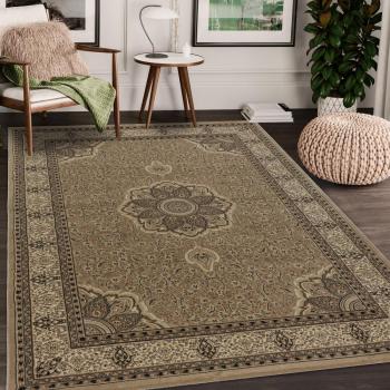 Tapis Beige-Noir Tibrica