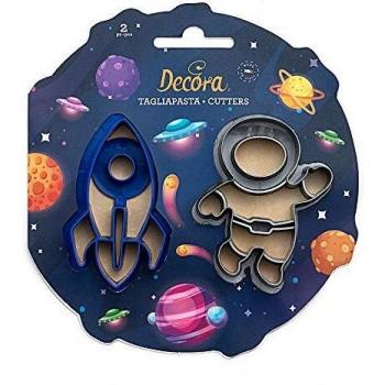Decora Tagliapasta Astronauta e Razzo Spaziale Set di 2