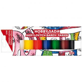 Akrylové barvy s lesklým efektem 7 x 15 g