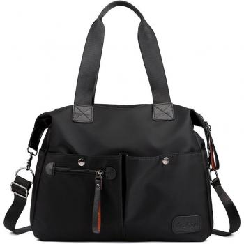 Nylon Travel Bag with Shoe Compartment for Women