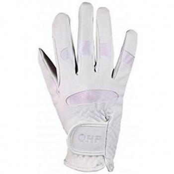 QHP Junior White Riding Gloves
