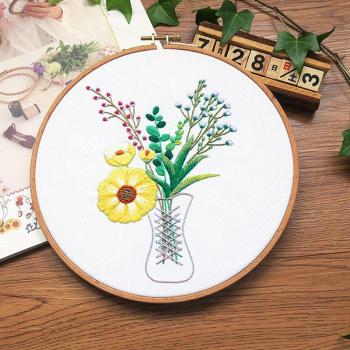 Handwork Flower Ribbon Cross Stitch Kit