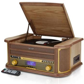 Denver Retro DAB + Bluetooth Wood Player