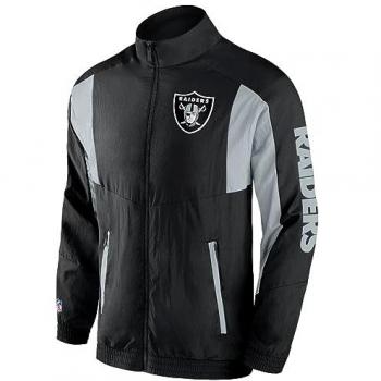 Chaqueta de chándal negra Raiders