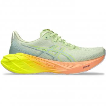 Tênis Asics Novablast 4 Paris Cool Matcha/Safety Yellow Masculino