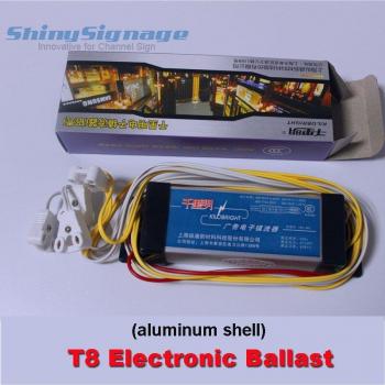 Ballast T8 électronique KILOBRIGHT pour lampes fluorescentes, boîte en aluminium, AC220V 50Hz