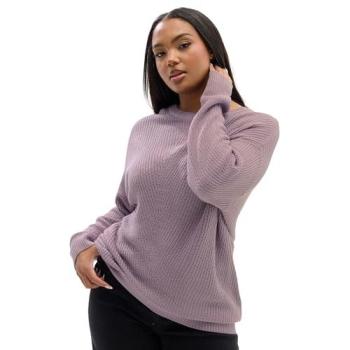Women's Essential Knitted Pullover, Pale Lilac, 14/16