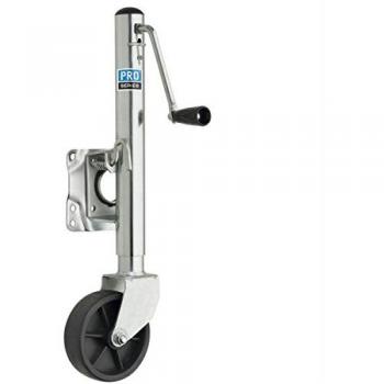Pro Series EJ10000101 High Capacity Zinc Plated Swivel Jack with Durable 6 Inch Poly Wheel