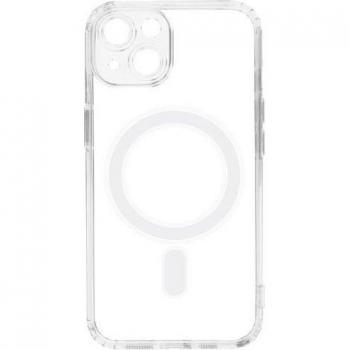 Protezione Avizar per iPhone 14 Plus – cover rigida MagSafe, trasparente, bordo morbido antiurto