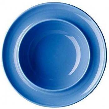 Heritage Blue Melamine Bowls – 205 mm, 4‑Piece Set for Seniors