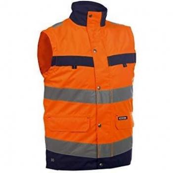 Dassy® Weste Bilbao, Neonorange und Dunkelblau, 2XL