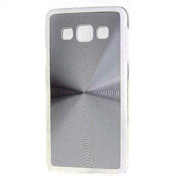 Funda Carcasa Piel Silver Galaxy A7 SM-A700F