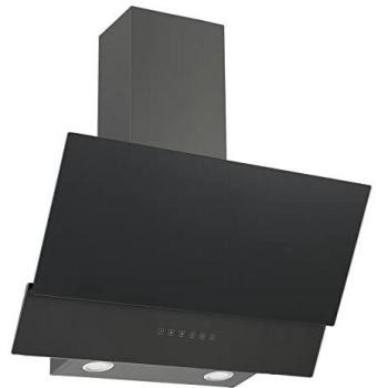 Hotte inclinée Respekta 90 cm, tête gratuite, finition acier noir