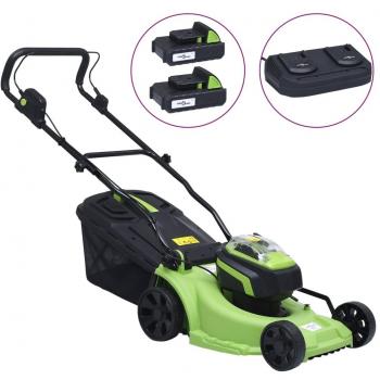 VidaXL 20V Cordless Grass Cutter with Two 2000 mAh Batteries