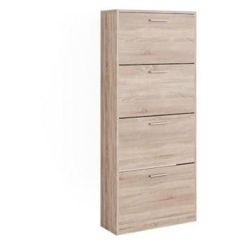 Vicco Sonoma 59x137 cm Scarpiera a Quattro Scomparti