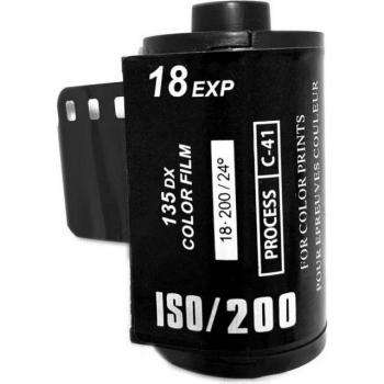 Kleurfilm 35Mm ISO SO200 Type-135 Voor Beginners (18/12/8 Stuks/Rol)