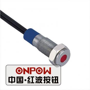 ONPOW 6mm Red/Green LED Indicator Light with Wires