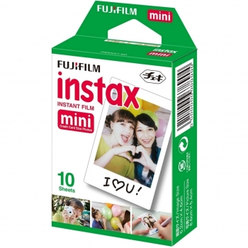 Film Istantaneo Instax Mini Fujifilm, confezione 10 foto bianca