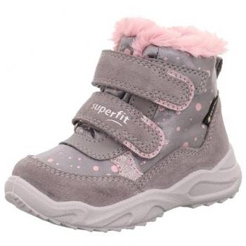 Superfit Stiefelette Synth.Glacier grau/rosa