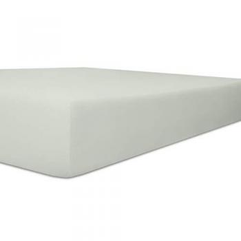 Kneer Spannbettlaken Easy-Stretch Top 40, platinfarben, 90-100 x 190-220 cm