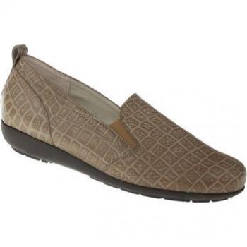 Natural Feet Damen Slipper Clea Hirschleder braun, Gr. 41