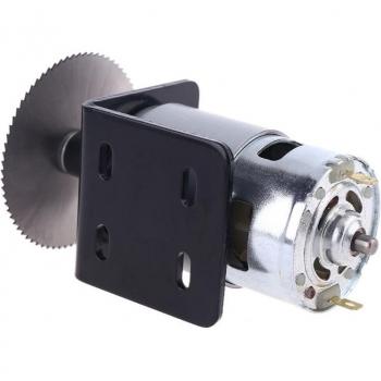 Moteur 12V DC 775 W Table Scie – Kit Lame et Support de Montage