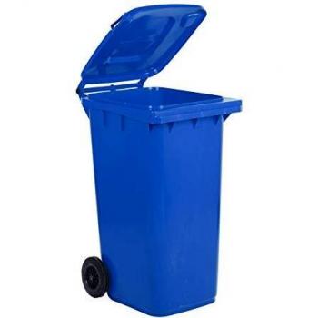 Bidone carrellato 58x73x107 cm 240 L blu Mobil Plastic