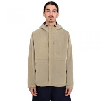 Water‑Repellent Windproof Adjustable Hood Jacket – Beige (Size S)