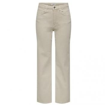 ONLY Damen-Jeans Juicy Rea – Weißer Farbton, Hoher Bund, Weites Bein