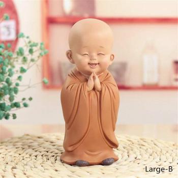 Resin Little Monk Buddha Figurine