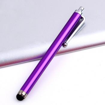 Pluma Táctil Redonda Metal Lente de Cristal