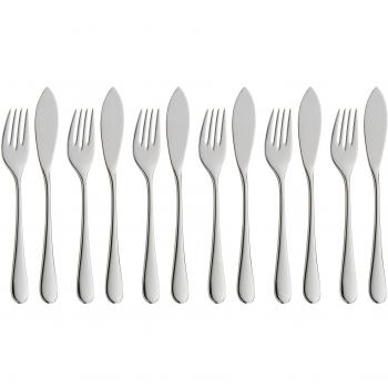 WMF Fischbesteck MERIT 12-tlg. Cromargan Protect silber