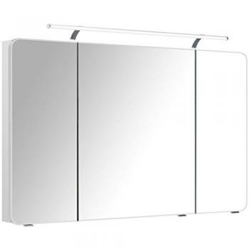 Saphir Spiegelschrank 120 cm, 3 Türen, LED-Aufsatzleuchte