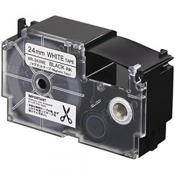 Casio PE Schriftband 24 mm x 1,5 m schwarz auf weiß