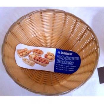 6 x SUNNEX Poly-Rattan Small Round Basket C03002-C