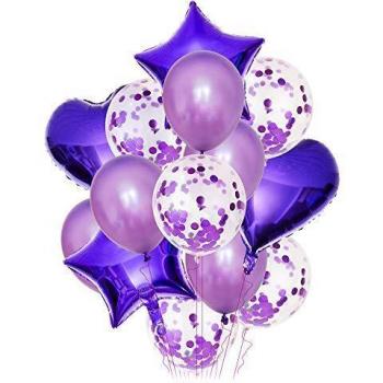 GREMAG Birthday Party Decor – Purple Confetti Pack