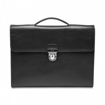 Picard Men's Leather Business Case Toscana Black 38 cm