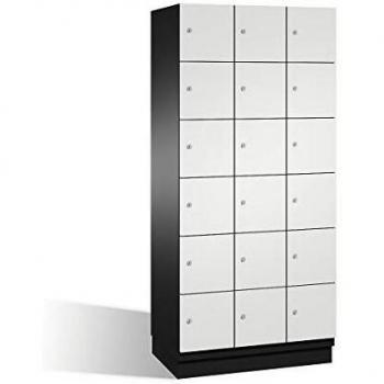 Armadietto a scomparti con porte in acciaio