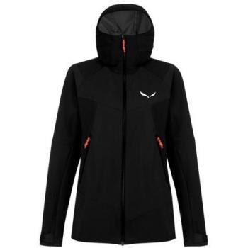Salewa Sella Durastretch Damen Kapuzenjacke schwarz