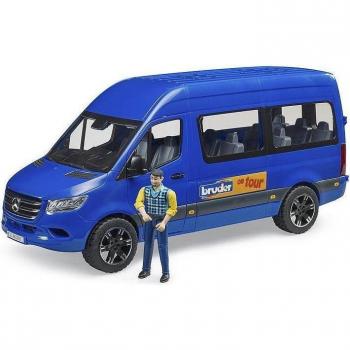 Bruder Mercedes Benz Sprinter Transfer mit Fahrer Fertigmodell Nutzfahrzeug Modell